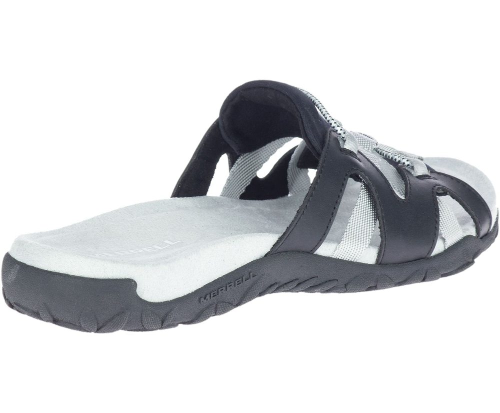 Sandálias Senhora - Merrell Terran Cage Slide - Branco/Pretas - ONP517849